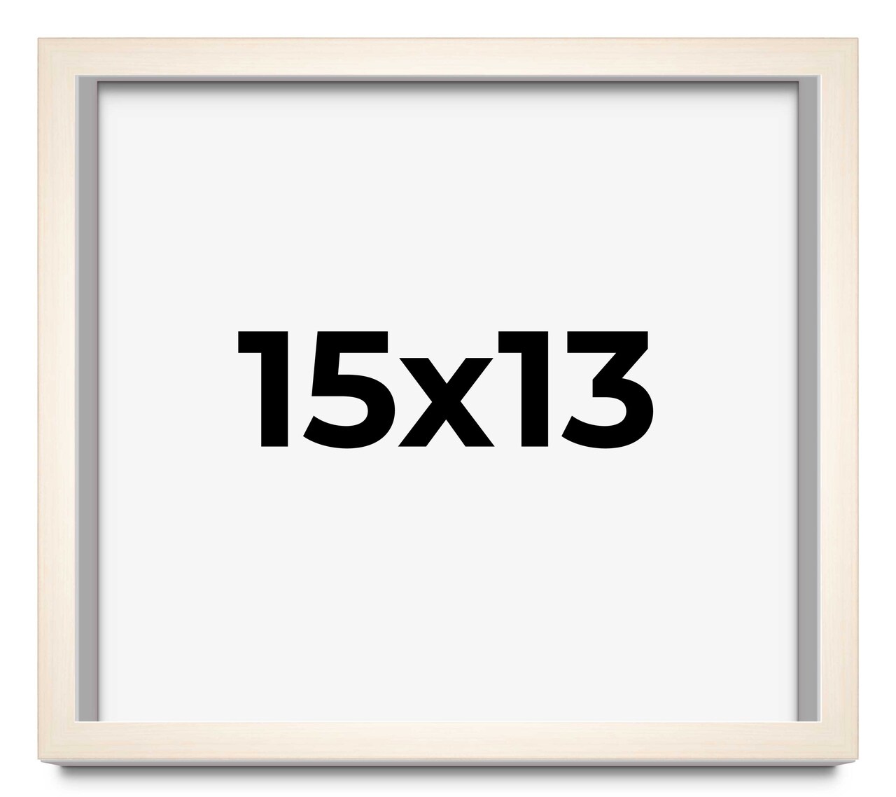 13x15 Minimalist Picture Frame with UV-Resistant Acrylic & Acid Free Backing, Available in 6 Finishes - Black, Brown, Silver, Grey, Natural, and White